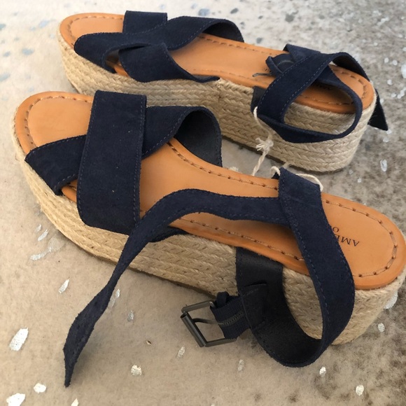 American Eagle Outfitters Shoes - american eagle navy wedges